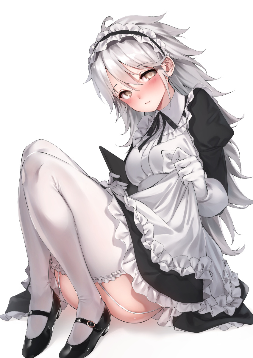 absurdres, alternate_costume, ass, enmaided, gepard_m1_(girls_frontline), girls_frontline, highres, maid