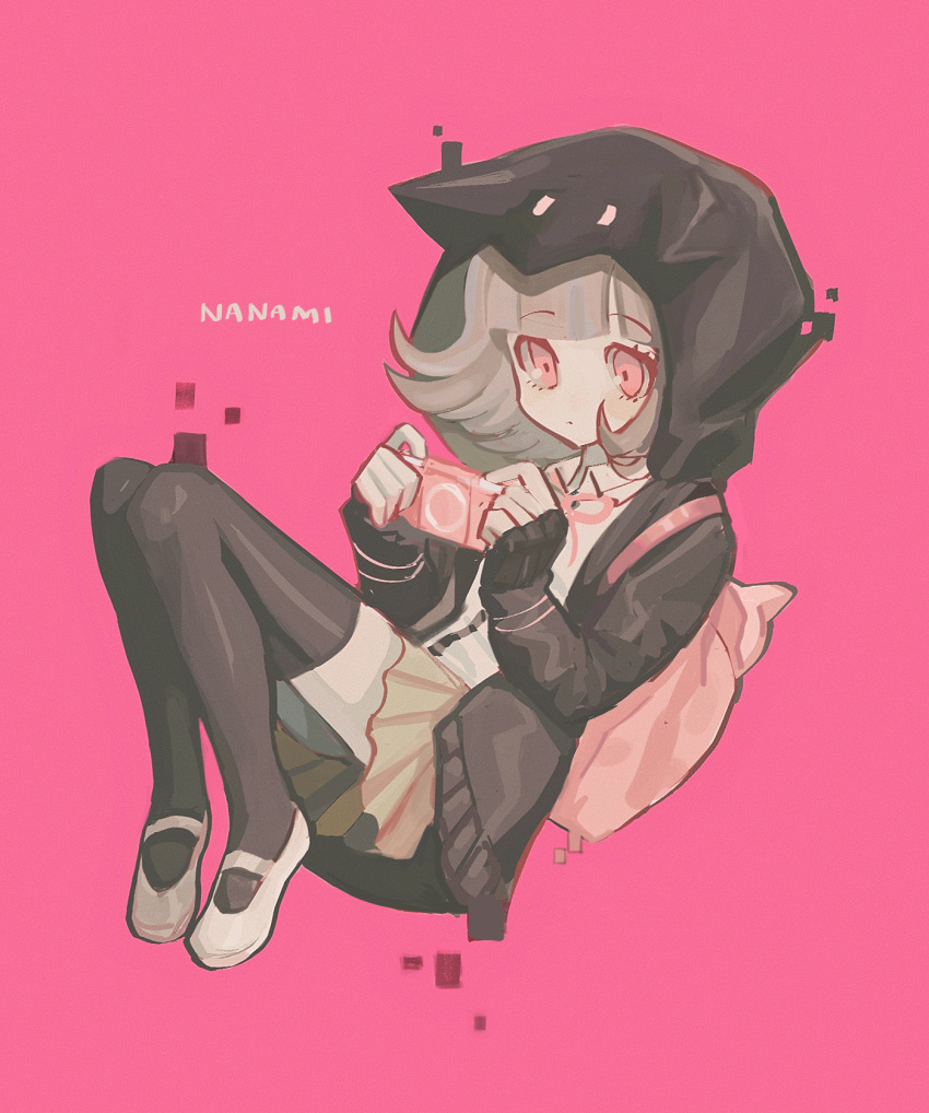 1girl, akiko_141, animal_ears, animal_hood, backpack, bag, bangs, black_jacket