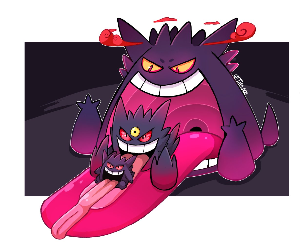 artist_name, dynamax, gen_1_pokemon, gengar, gengar_pillow, gigantamax, gigantamax_gengar, grin
