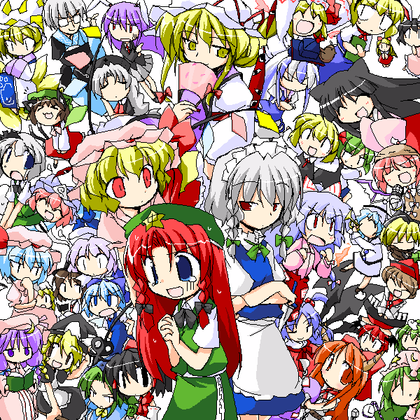 >:), >_<, :3, :d, ^_^, alice_margatroid, animal_ears, antennae