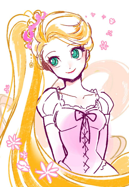 1girl, alternate_hairstyle, arms_behind_back, blonde_hair, breasts, close-up, closed_mouth, collarbone