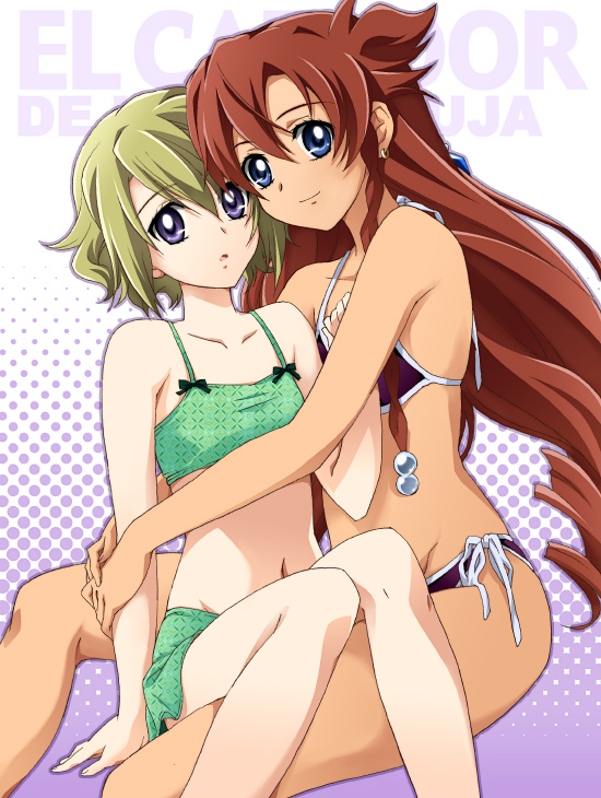 bikini, brown_hair, el_cazador, el_cazador_de_la_bruja, ellis, hair_ornament, long_hair, nadie