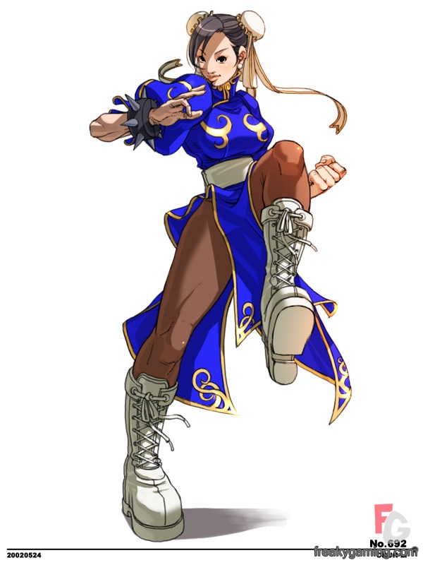 1girl, 600x800_wallpaper, boots, breasts, bun_cover, capcom, china_dress, chinadress