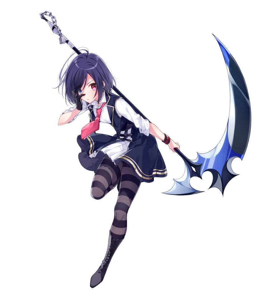 1girl, full_body, highres, kurosaki_mei, official_art, omega_labyrinth_life, simple_background, solo, u35, white_background