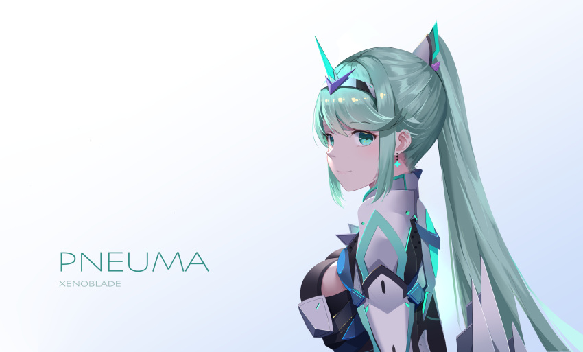 1girl, absurdres, aqua_background, armor, bangs, blush, breasts, character_name