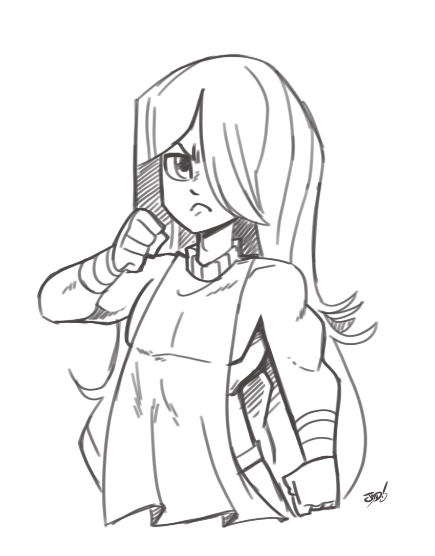 2020, anklet, bangs, belly_dancer, blunt_bangs, bracelet, collar, creepy_eyes