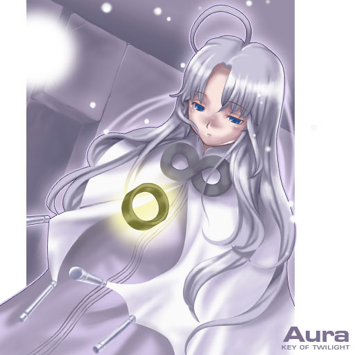 .hack//games, 1girl, aura, aura_(.hack//), character_name, expressionless, infinity, sango_(artist)