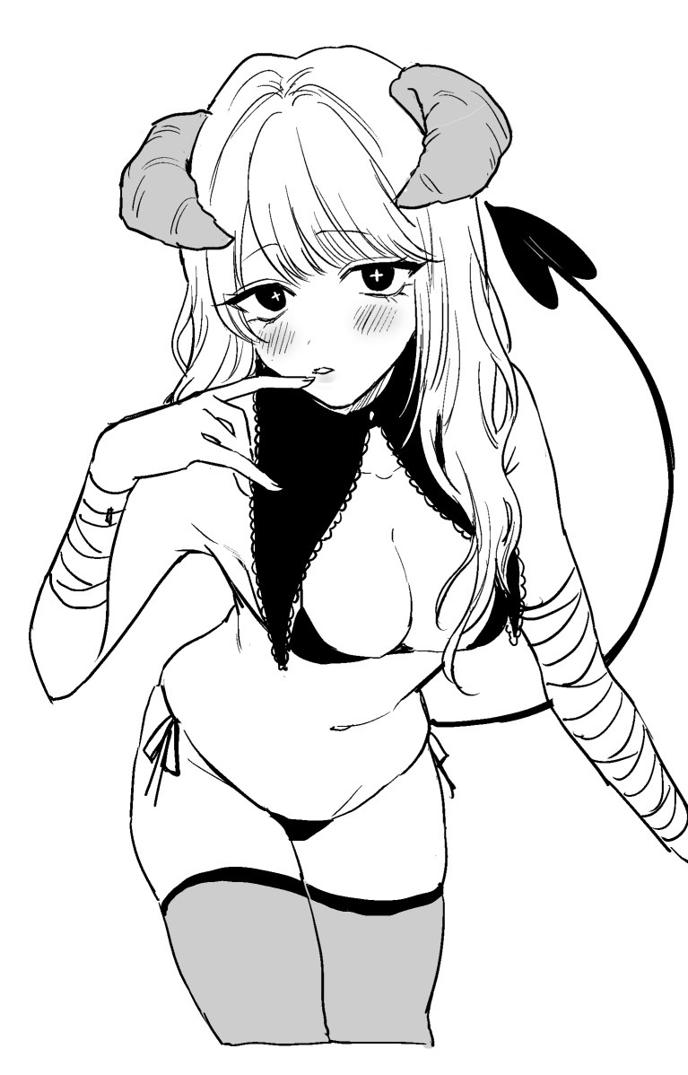 +_+, 1girl, bandaged_arm, bandages, bikini, blush, breasts, bright_pupils