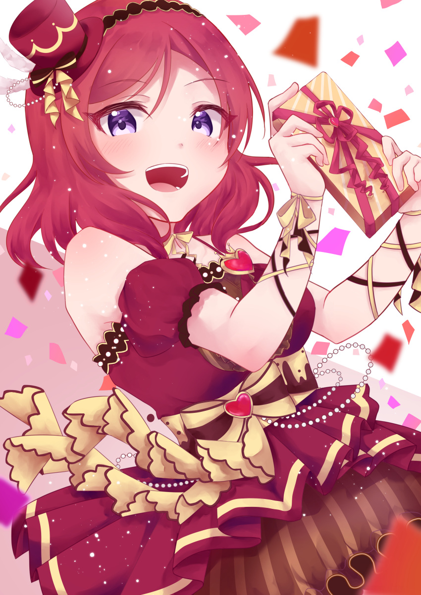 1girl, :d, absurdres, bangs, blush, bow, breasts, dress