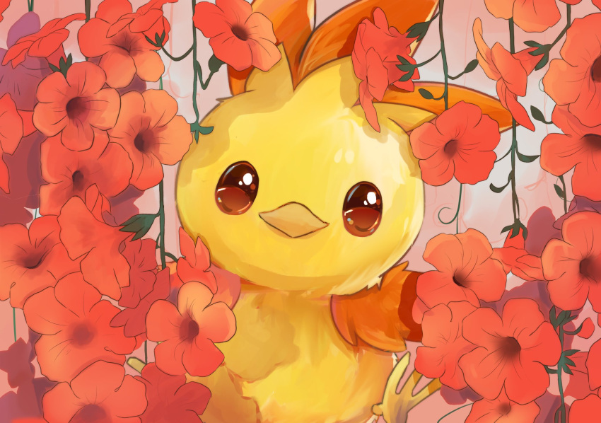 alternate_color, brown_eyes, closed_mouth, commentary_request, flower, gen_3_pokemon, goma_(nabepa_nabepa), highres