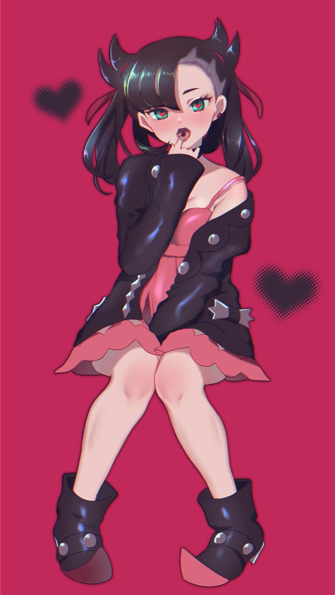 1girl, ankle_boots, asymmetrical_bangs, bangs, black_choker, black_footwear, black_hair, black_jacket