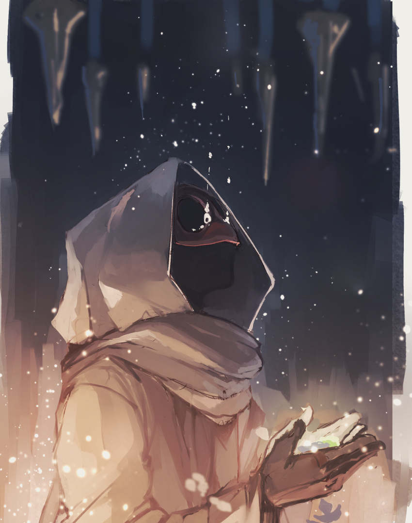 1other, coat, commentary, crying, elidibus, english_commentary, eye_mask, final_fantasy