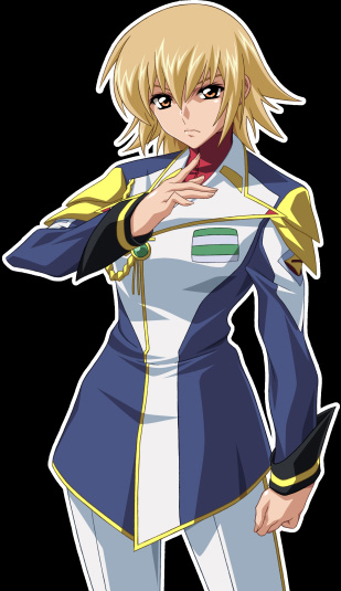 cagalli_yula_athha, gundam, gundam_seed, gundam_seed_destiny, military, military_uniform, short_hair, simple_background