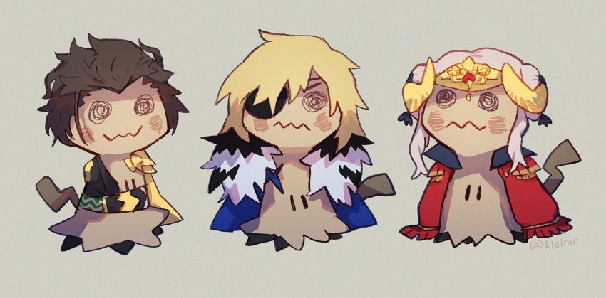 3:, :3, blonde_hair, blue_cape, brown_hair, cape, claude_von_riegan, claude_von_riegan_(cosplay)