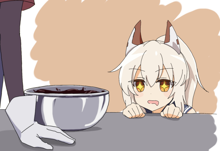 +_+, 2girls, :o, ayanami_(azur_lane), azur_lane, bangs, bowl, chocolate