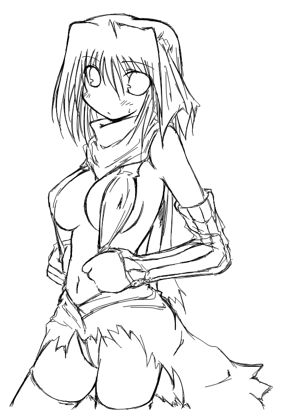 assassin_(ragnarok_online), assassin_cross, kaminagi-tei, kaminagi-tei_(artist), monochrome, ragnarok_online, sketch, thighhighs