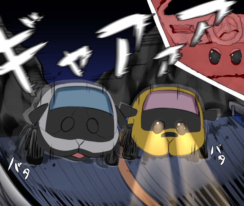 commentary_request, crossover, headlight, initial_d, manatu_kato, molcar, mountain, pui_pui_molcar