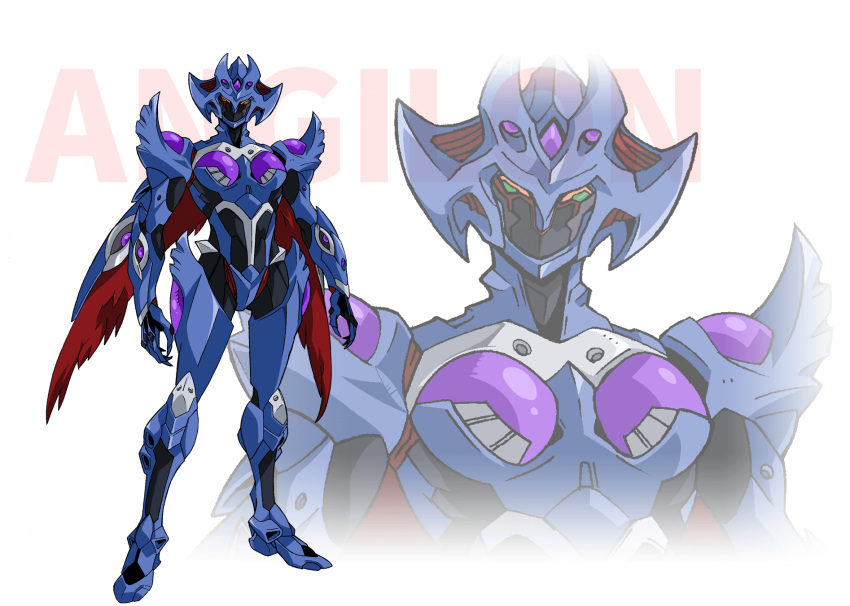 alien, breasts, highres, looking_at_viewer, malbion, mecha, no_humans, official_art