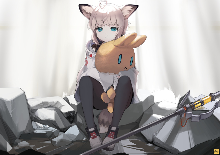 160mp, 1girl, absurdres, ahoge, animal_ear_fluff, animal_ears, arknights, bangs
