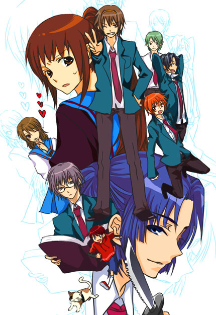 asahina_mitsuru, asakura_ryou, asakura_ryouko, everyone, genderswap, haru_(settkaalice), imouto, kimidori_emiri