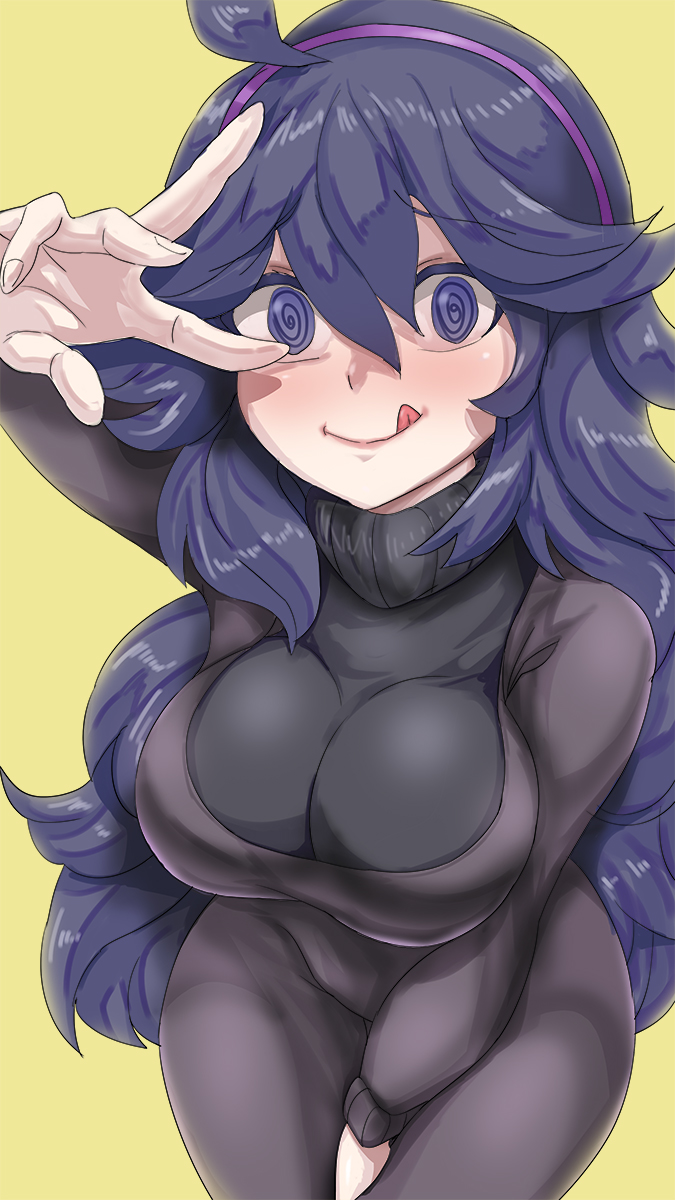 1girl, :q, arm_up, bangs, between_legs, breasts, dress, eyebrows_visible_through_hair