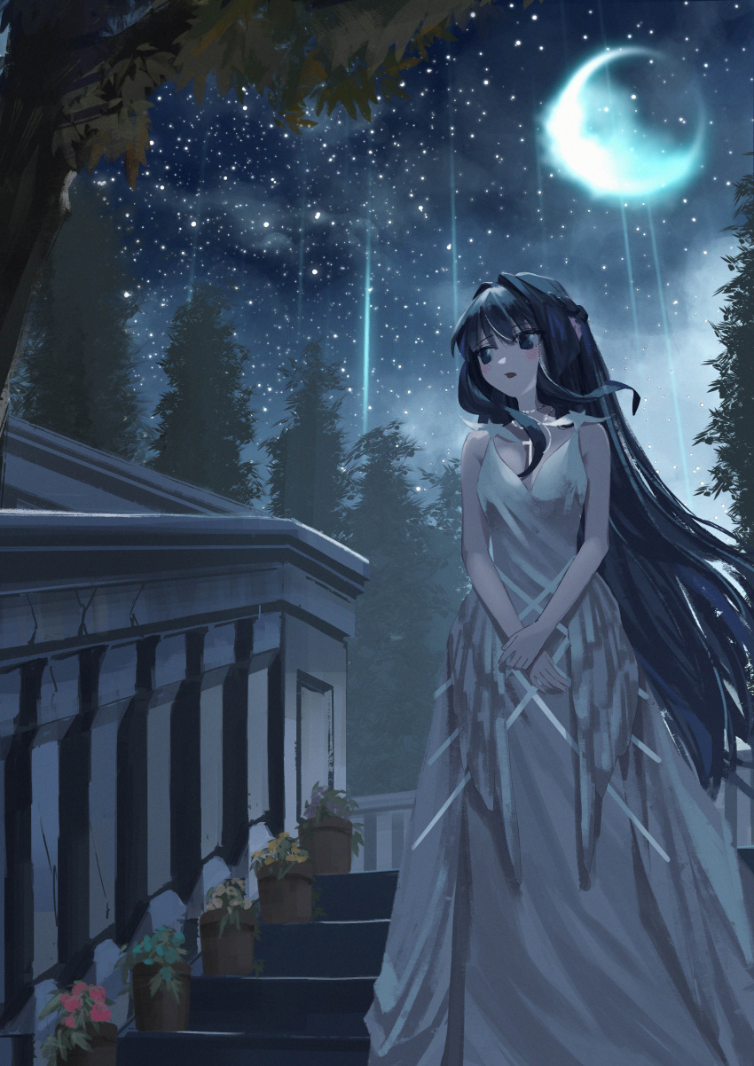 1girl, absurdres, alternate_costume, arknights, astesia_(arknights), blue_eyes, blue_hair, blush