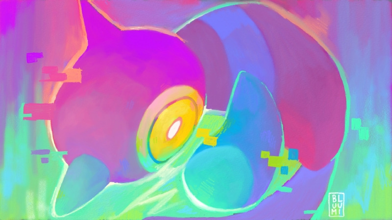 bird, bluumi, commentary, creature, english_commentary, full_body, gen_4_pokemon, glitch