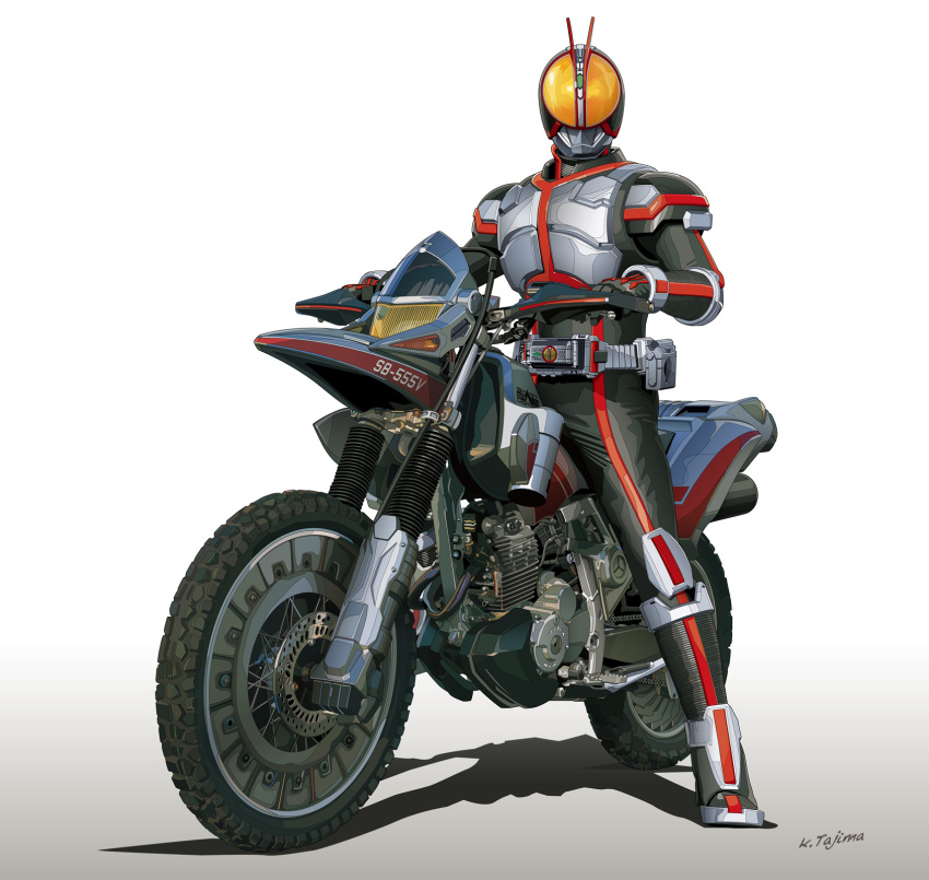 1boy, armor, autovajin, commentary_request, dias-tajima, ground_vehicle, helmet, highres