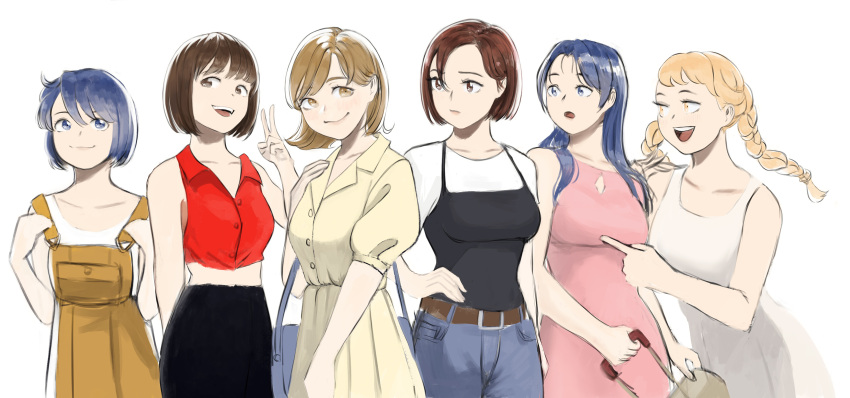 6+girls, agent_aika, ai_(agent_aika), aika_(series), alternate_costume, ayumi_(agent_aika), azelweien, bag