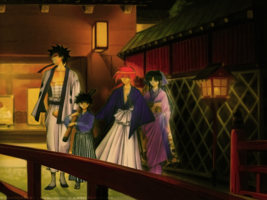 himura, kaoru, kenshing, rurouni_kenshin, sanosuke, yahiko