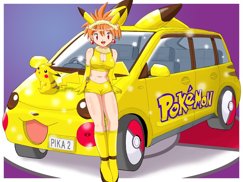 1girl, azusa_(pokemon), car, earrings, elbow_gloves, gloves, jewelry, motor_vehicle