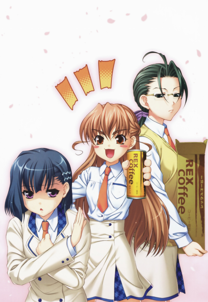 aoi_shiro, hal, honjou_asuna, osanai_shouko, seifuku, success, yamamoto_tomoko