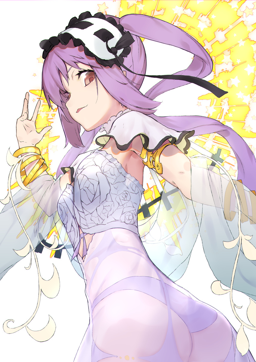 1girl, absurdres, ass, blush, bracelet, choker, dress, fate/grand_order