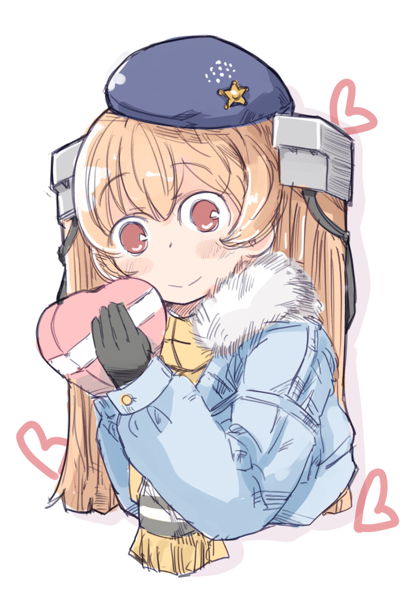 alternate_costume, beret, enjaku_izuku, hat, highres, johnston_(kantai_collection), kantai_collection, light_brown_hair