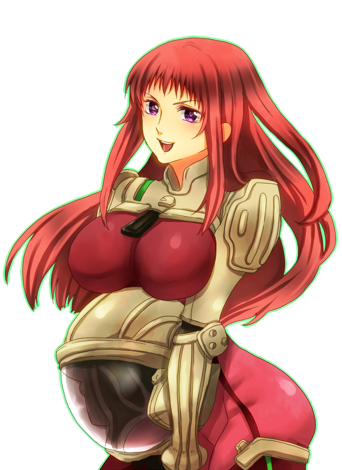 bad_id, bodysuit, breasts, ken_marinaris, konami, large_breasts, long_hair, matano_maya