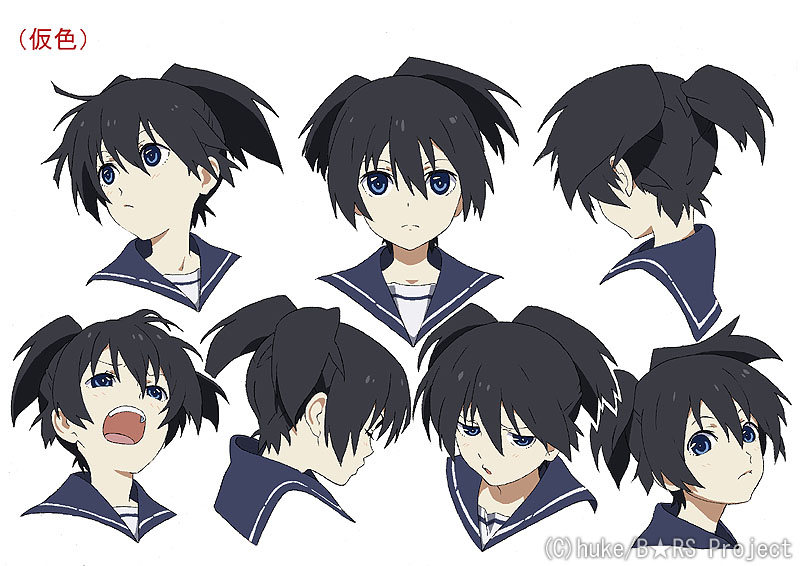 black_rock_shooter, black_rock_shooter_(character), blue_eyes, concept_art, huke, kokui_mato, kuroi_mato, matsuo_yuusuke