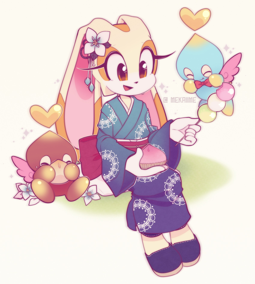 :d, animal_ears, animal_nose, artist_name, body_fur, bow, bowtie, chao_(sonic)