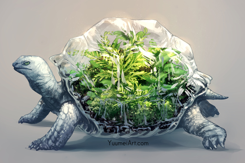 animal_focus, artist_name, closed_mouth, commentary, english_commentary, from_side, glass, glint