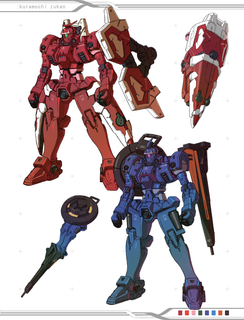 alternate_form, clenched_hands, green_eyes, gundam, gundam_wing, highres, horns, kuramochi_kyouryuu, looking_ahead, mecha, mercurius, mobile_suit, no_humans, one-eyed, redesign, single_horn, v-fin, vayeate, violet_eyes
