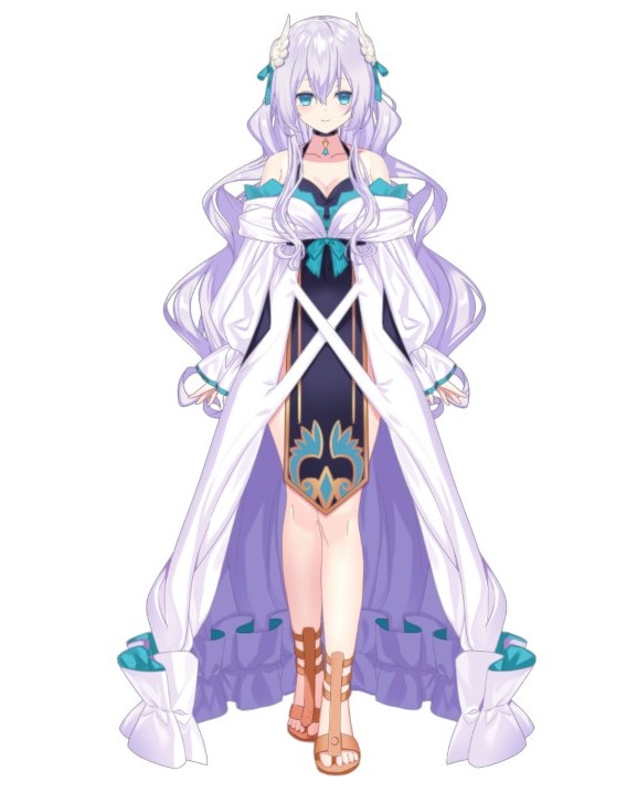 1girl, amau_meiko, angel_wings, aqua_eyes, hair_ornament, indie_virtual_youtuber, jewelry, long_hair