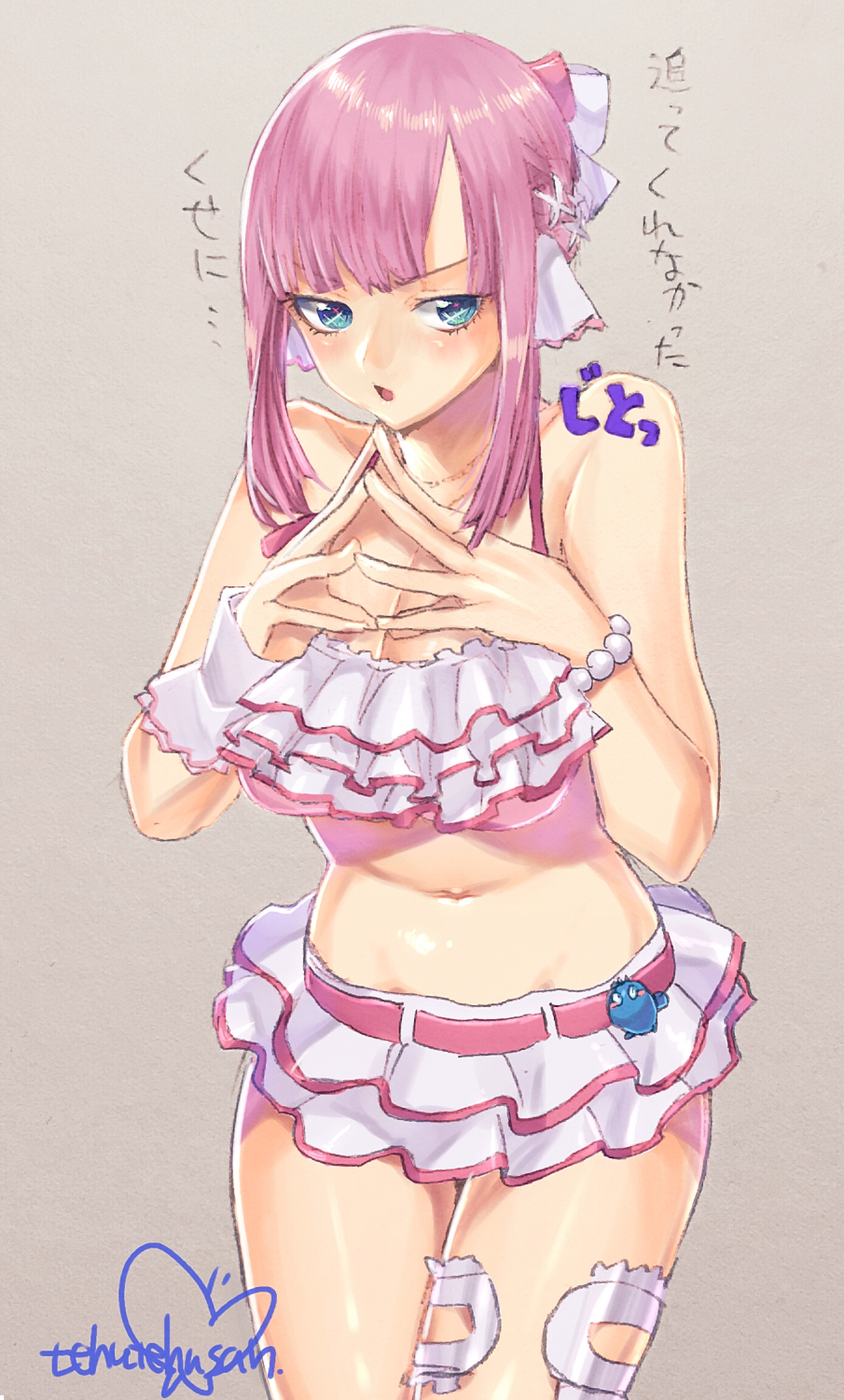 1girl, blue_eyes, blush, braid, breasts, hair_ornament, highres, looking_at_viewer
