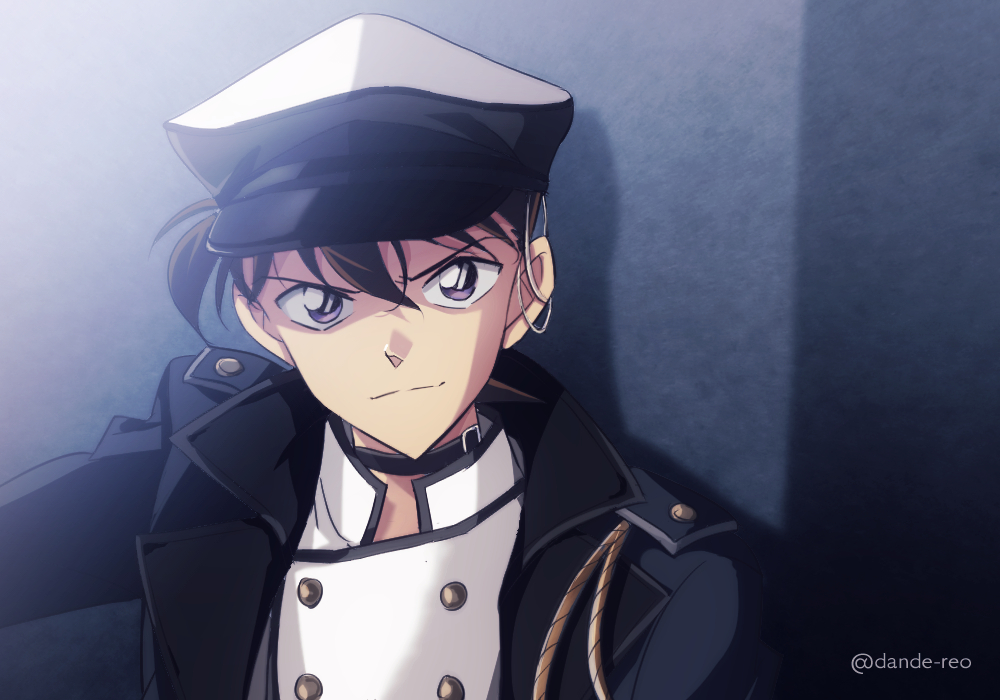 1boy, aiguillette, alternate_costume, animal_collar, anime_coloring, bangs, black_collar, black_jacket