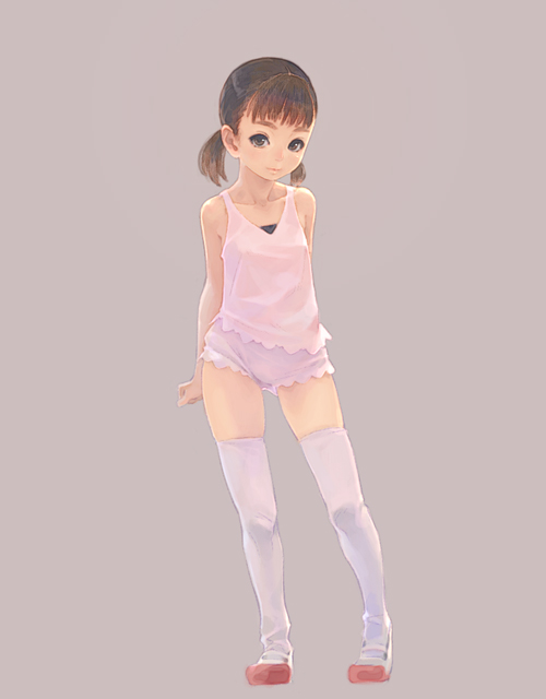 brown_hair, child, flat_chest, legs, lips, loli, lowres, original
