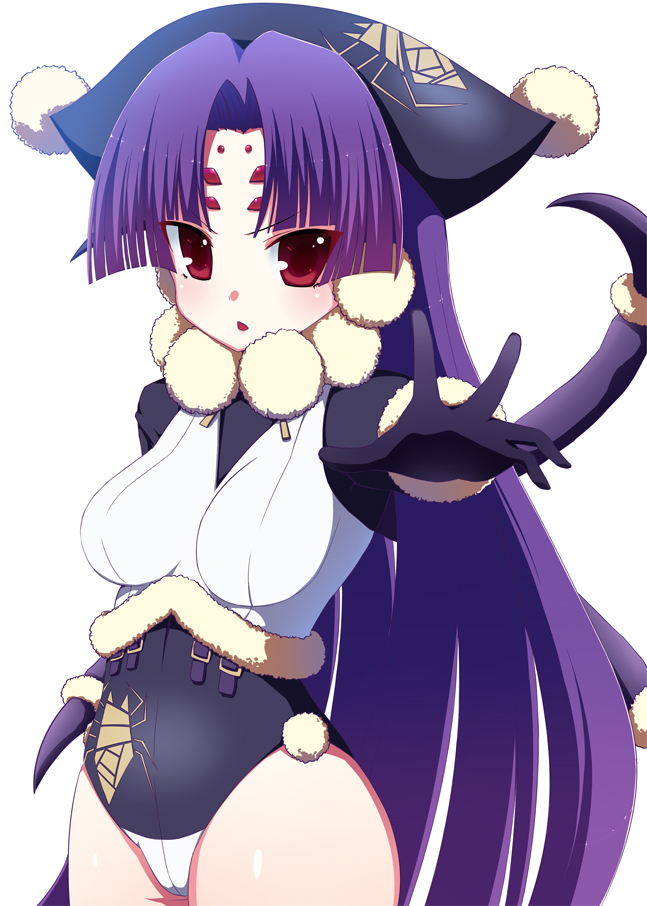 extra_arms, hat, long_hair, monster_girl, multiple_legs, naze, noir_(rance), noir_(sengoku_rance)