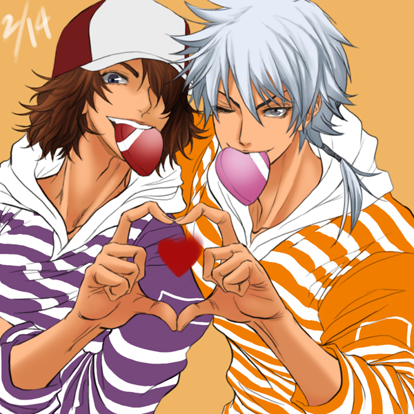 <3, cap, kai_yuujirou, male, niou_masaharu, tennis_no_oujisama, wink