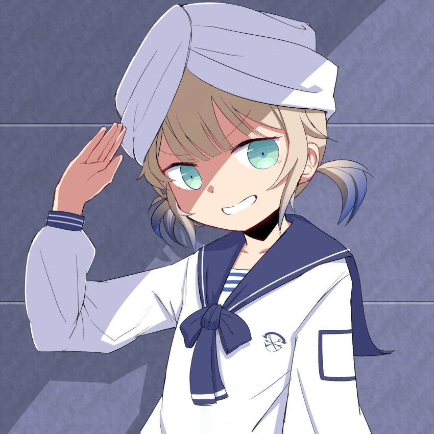 1other, bangs, blonde_hair, blunt_bangs, bow, bowtie, collarbone, colored_tips