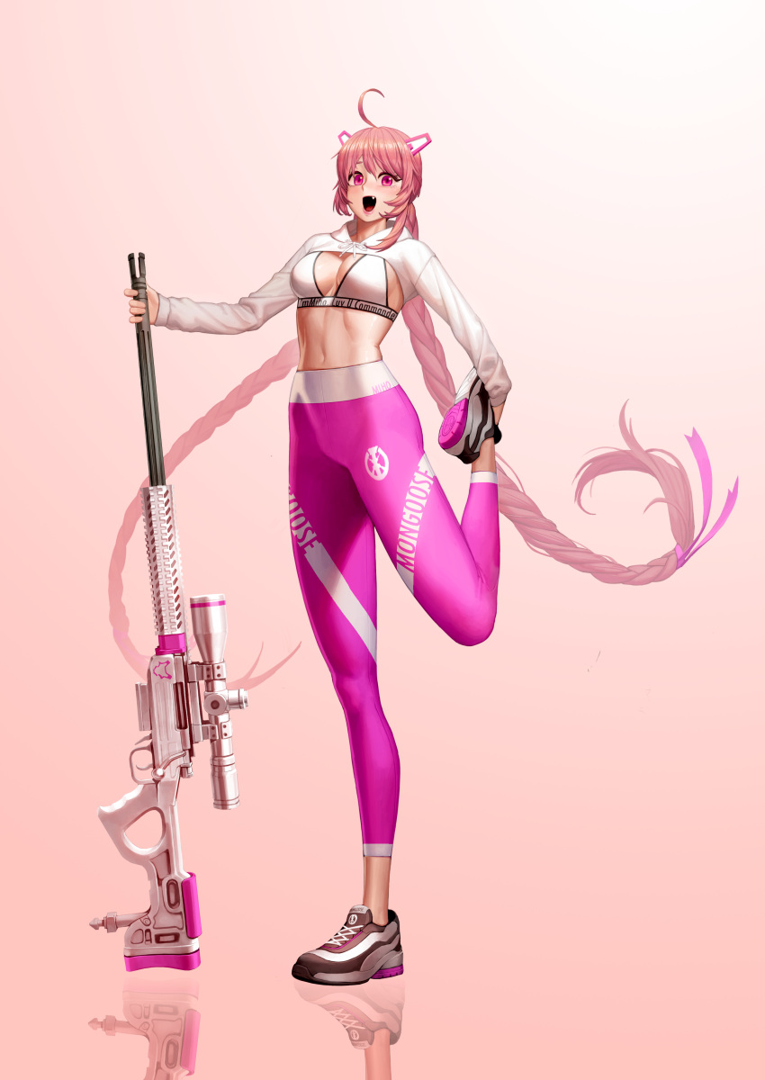 1girl, absurdres, ahoge, bangs, braid, character_name, cropped_jacket, dc_(makezzal)