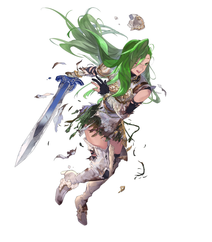 1girl, annand_(fire_emblem), armor, bangs, belt, black_gloves, boots, breastplate