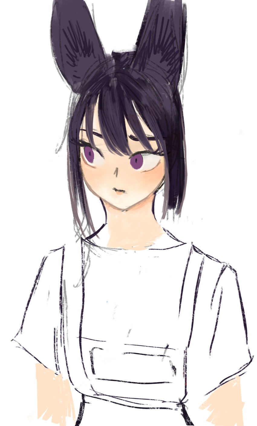 1girl, absurdres, animal_ears, azelweien, breasts, cat_ears, cat_girl, closed_mouth