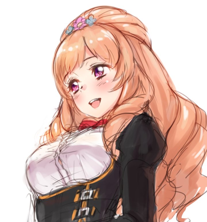 :d, aikatsu!, aikatsu!_(series), black_jacket, blush, bow, bowtie, breasts